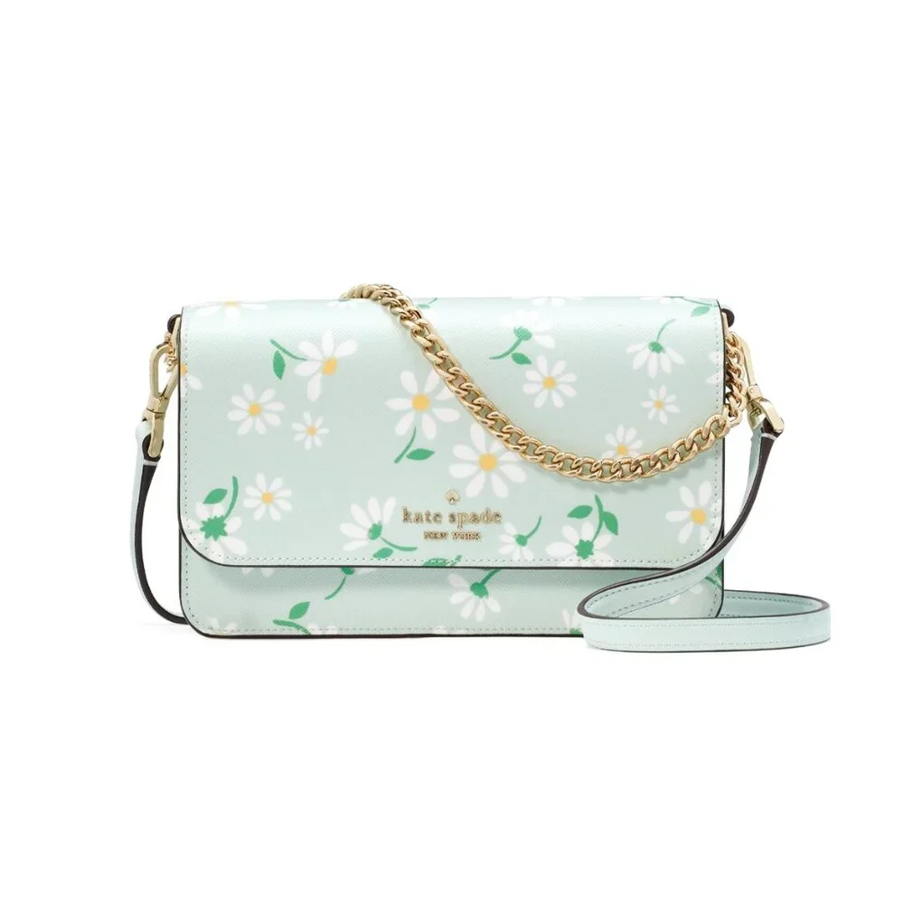 New Kate Spade Madison Day Tripper Small Flap Crossbody Crystal Blue Multi